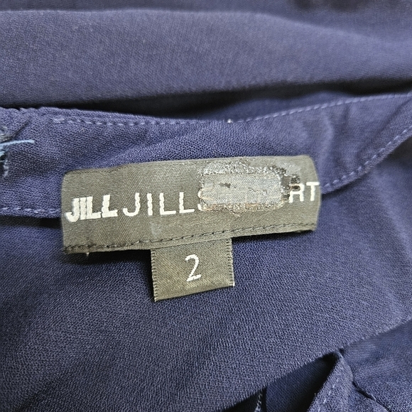 Jill Jill Stuart Violet Purple Crepe Cross Back Plunge Neckline Gown 2 - Picture 7 of 8